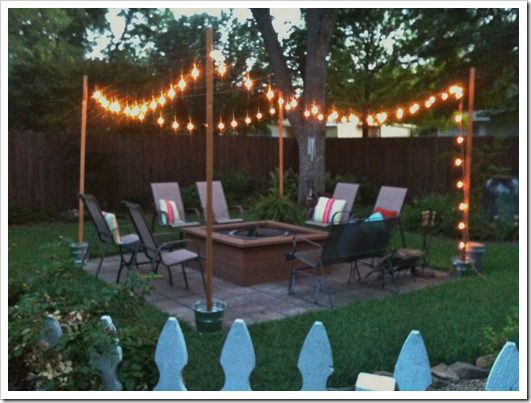 Diy Outdoor Patio String Lights, How To Hang Patio Lights